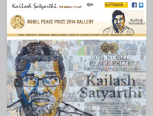 Tablet Screenshot of kailashsatyarthi.net